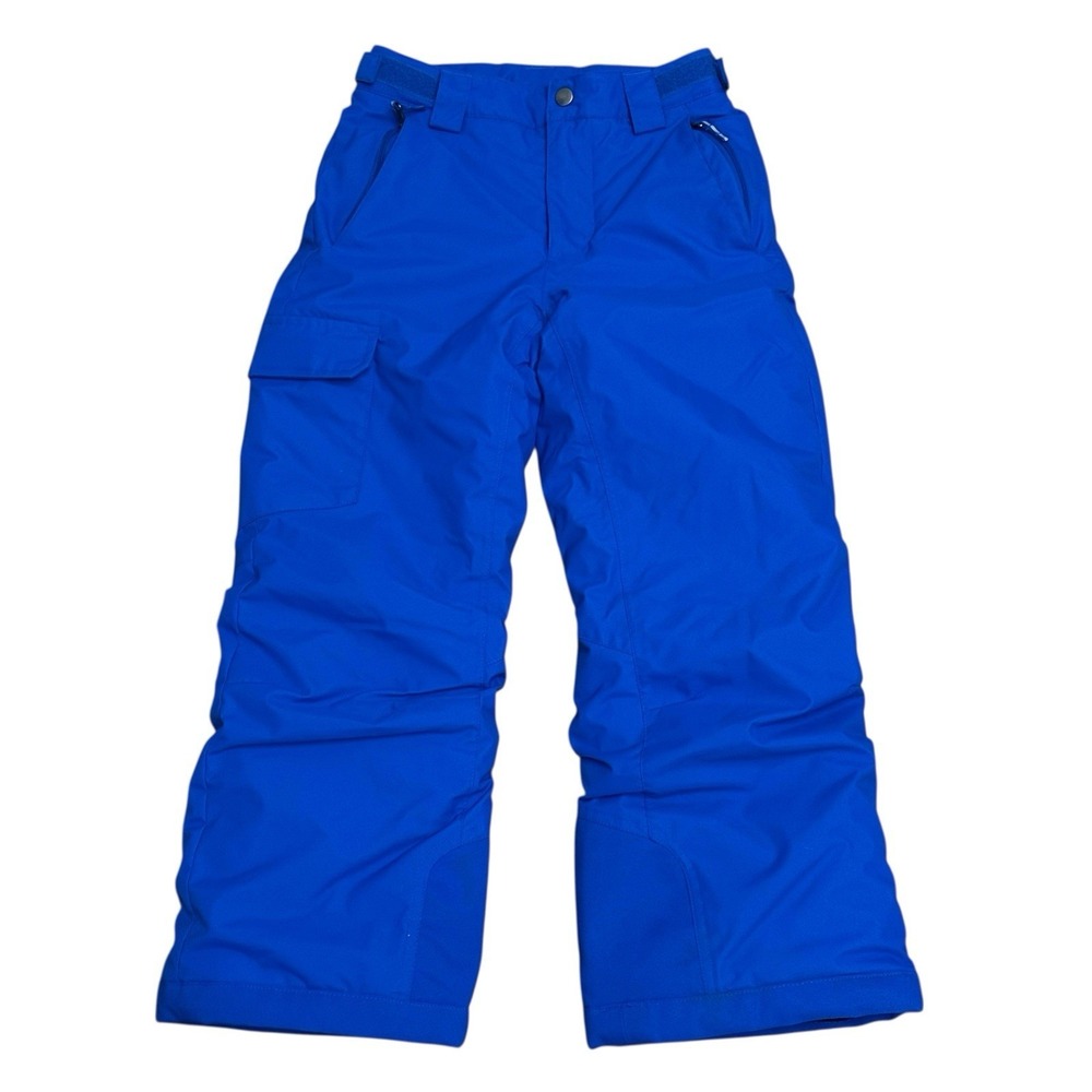 Columbia Omni Heat Kids Youth Blue Snow Pants Ski Size Small (8) Pock Gorpcore